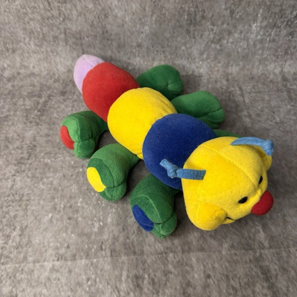 Vintage 1994 Plush Creations Caterpillar Baby Einstein Style HTF Stuffed Animal